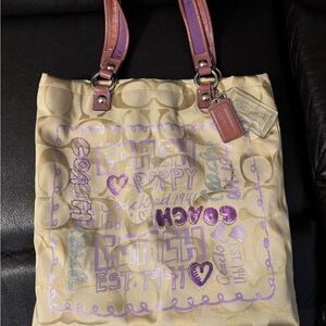 Coach Poppy RARE Glam Bag Tote